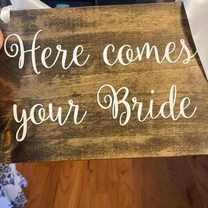 wedding sign - hanging